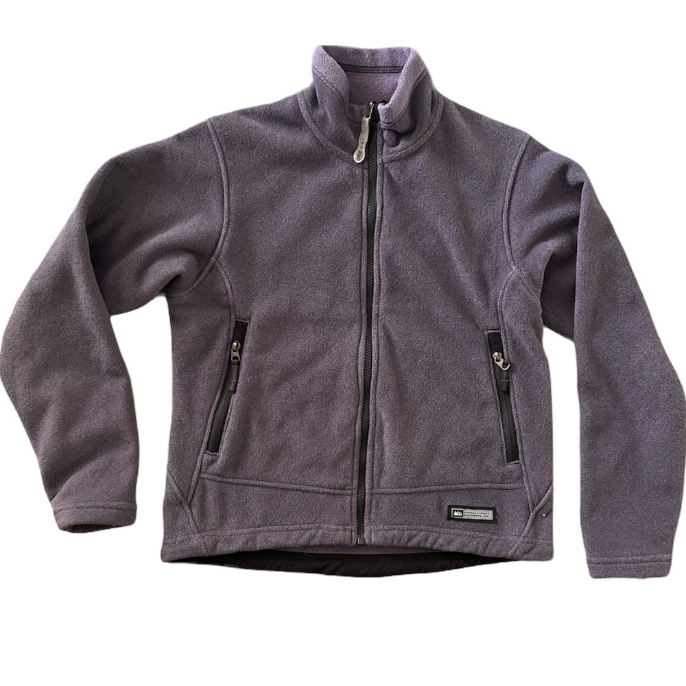 REI Polartec Women's Purple Fleece Zip Up Jacket Size XS